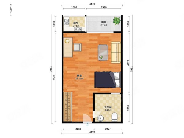 深圳龙华大浪龙军花园拎包入住!精装大两房!