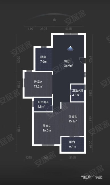 薛家新家园3室2厅2卫133㎡南220万