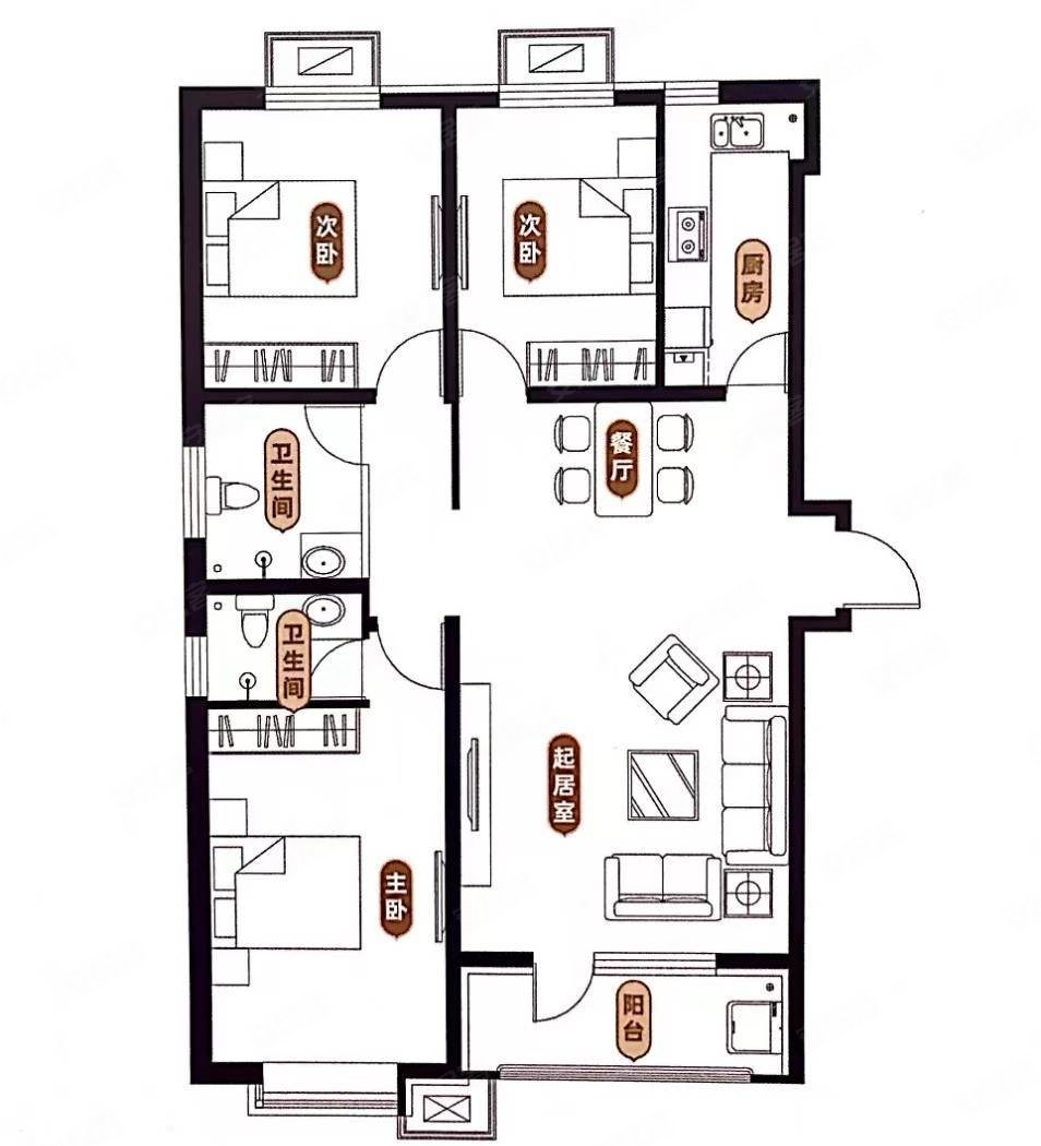 普兰庭北区 视野开阔 无遮挡 大宽厅