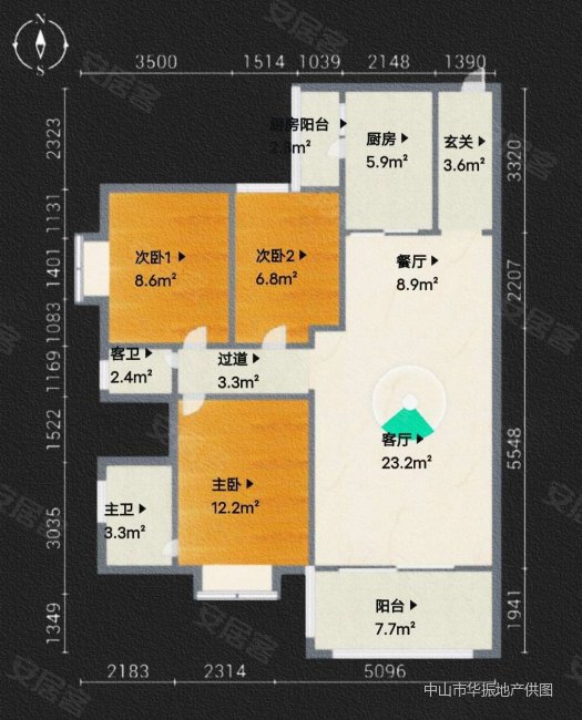 加洲阳光汇雅花园3室2厅2卫109.88㎡南90万