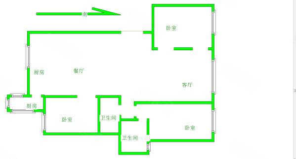 泽馨苑3室2厅2卫140㎡南北135万