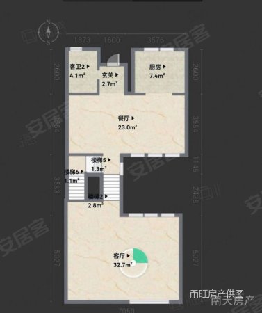 宁兴城市花园(别墅)5室2厅5卫254㎡南北1600万