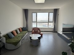大连开发区滨海路海湾城三室，一线海景，拎包住，嘎嘎干净，急租，需要来出租房源真实图片