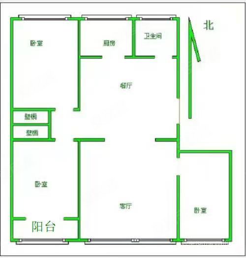东方家园(莲池区)3室2厅1卫121㎡南北99.8万