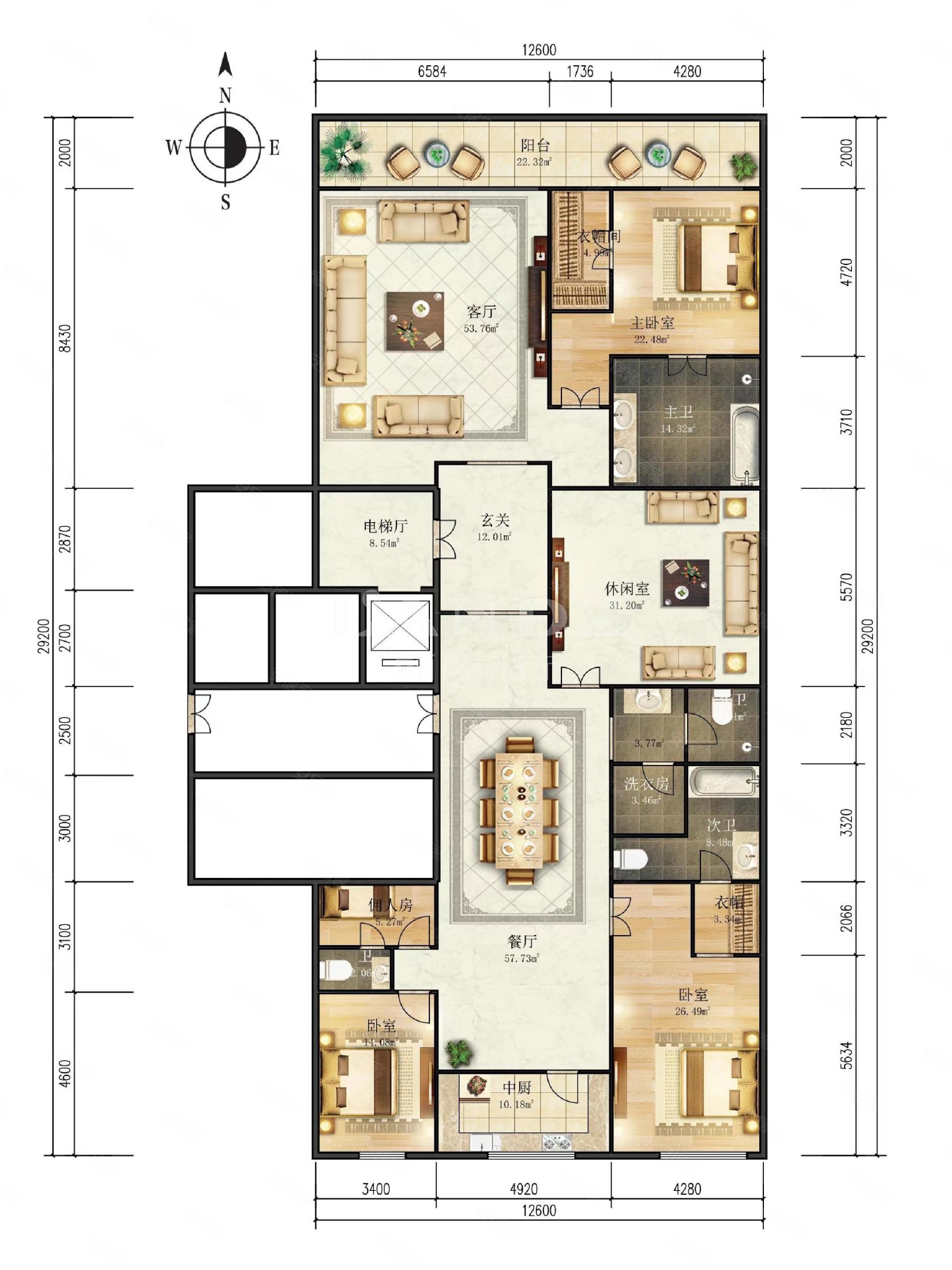 随时可看丨霞公府30平阳台丨二环可看多丨同看四合院丨观故宫