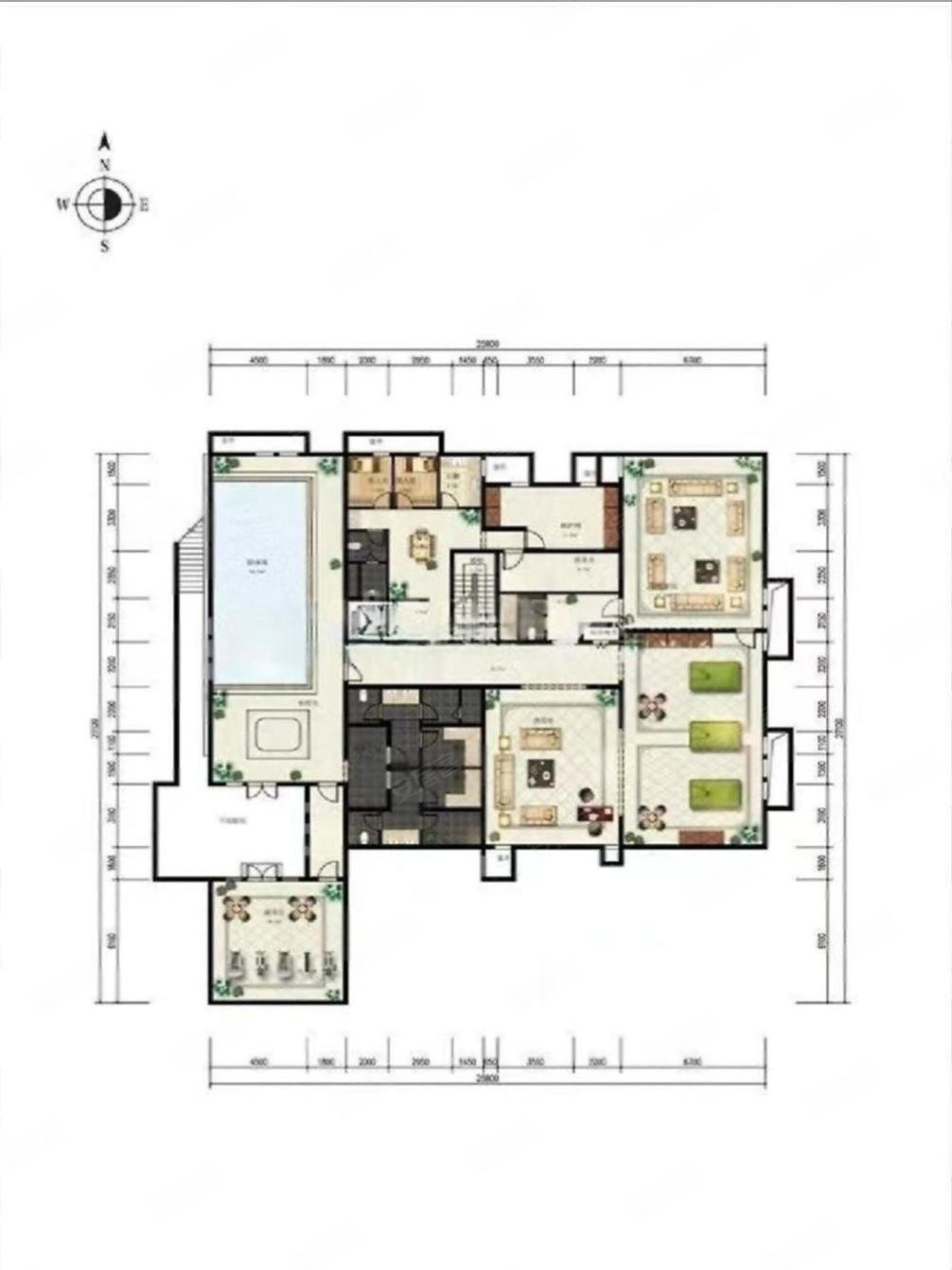 颐和园龙湖颐和原著c户型八车位尊贵社交场多套房可看