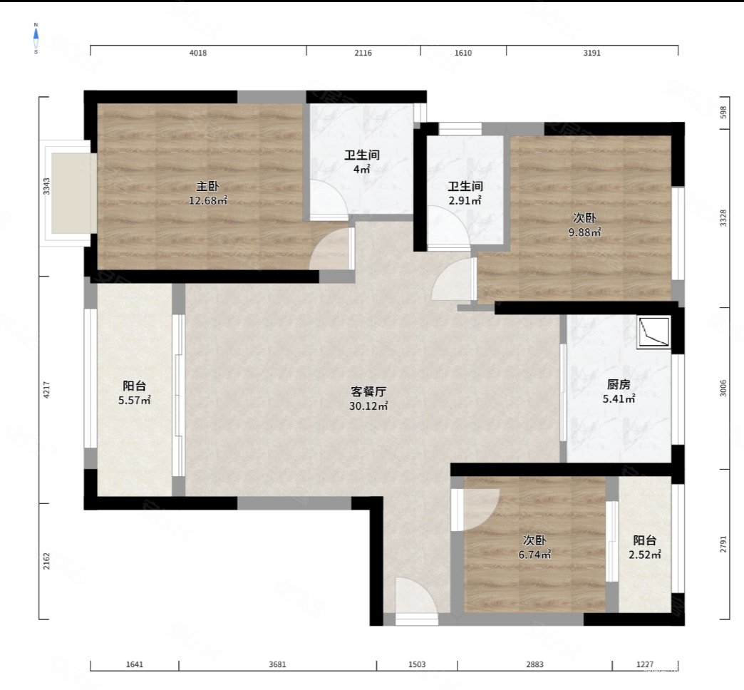 澳海澜庭洋房楼层精空出售114平
