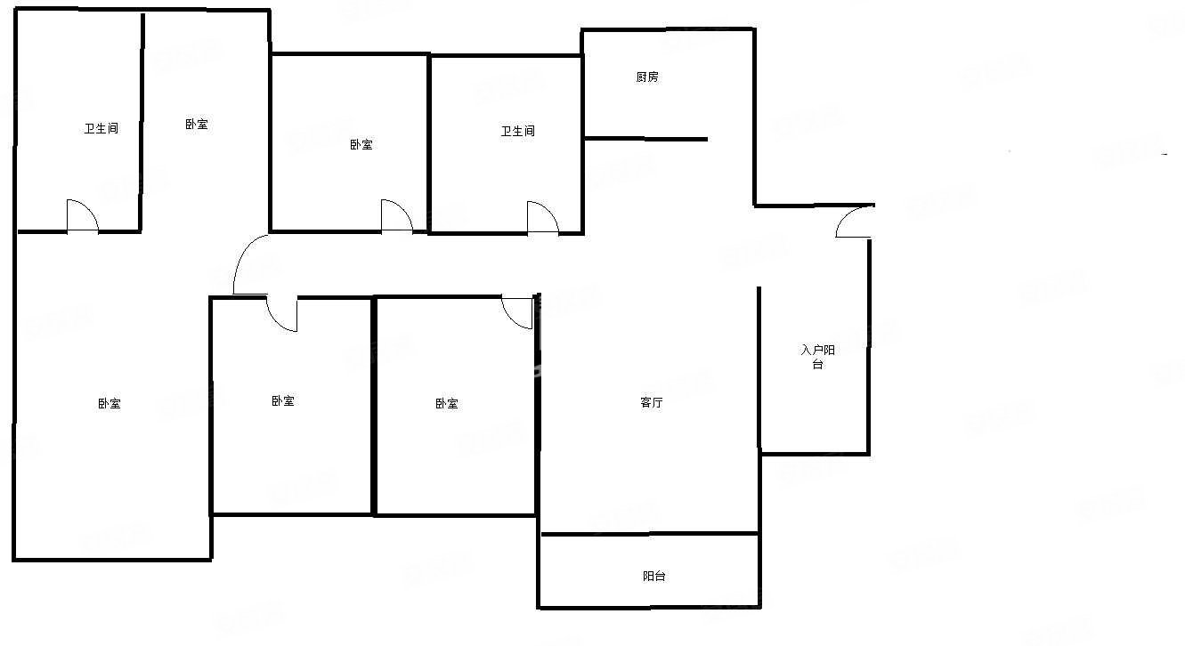 西建冠城世家6室2厅2卫126.28㎡西106万