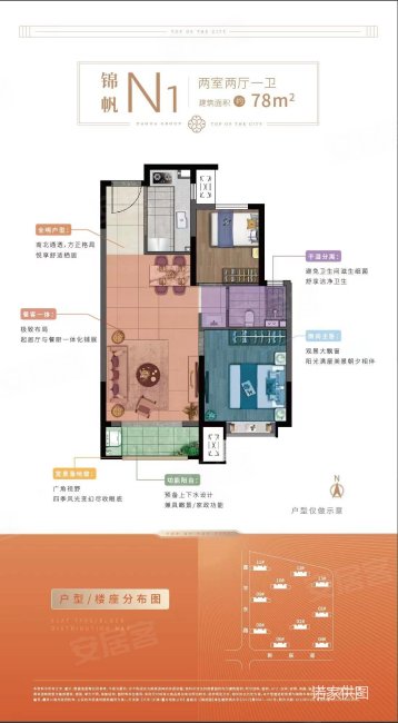 大华二期 低楼层 毛坯南北通透好户型,大华锦绣华城房