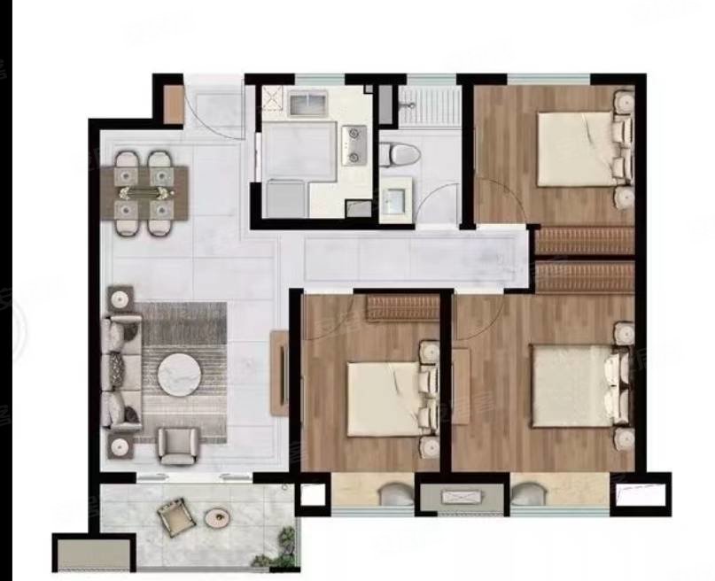 中海左岸澜庭97平开发商精装业主诚心出售急售看房方便