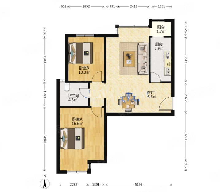 房源 三期 南北通透 高楼层 视野开阔采光好 有钥匙,融景城(西区)二手
