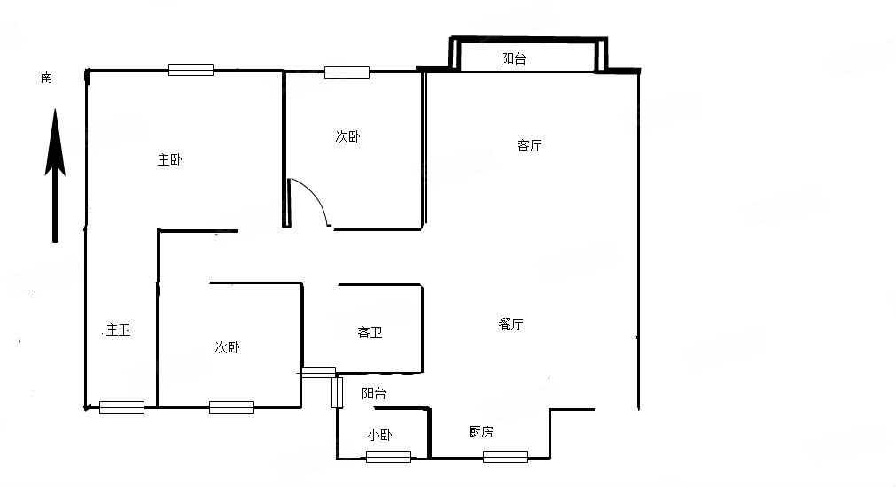 怡康花园改善三室双卫落地窗电梯板房明厨卫地铁四号线