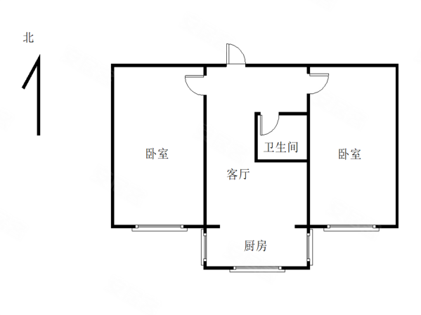 绿苑小区2室1厅1卫55.3㎡南39.8万