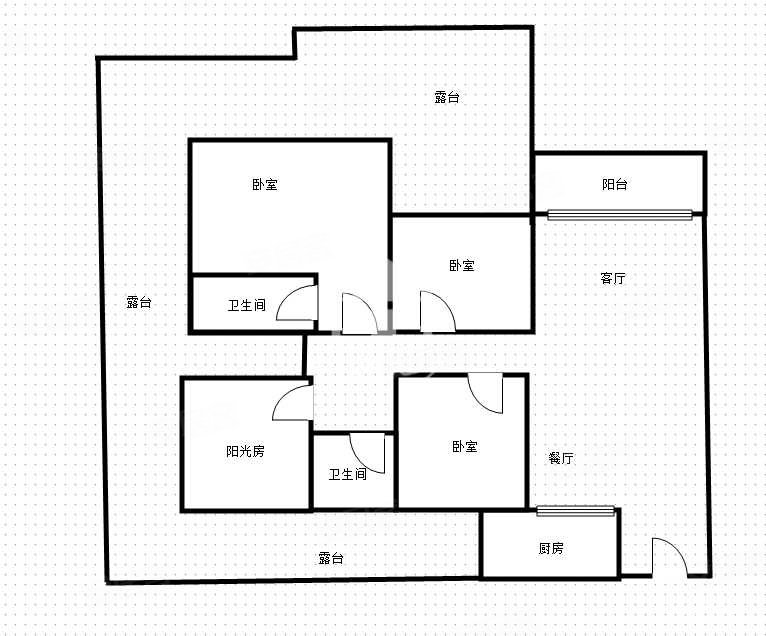 大都郡4室2厅2卫114㎡南北95万