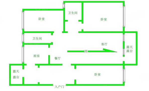 潞鼎9号院3室2厅2卫160㎡南北200万