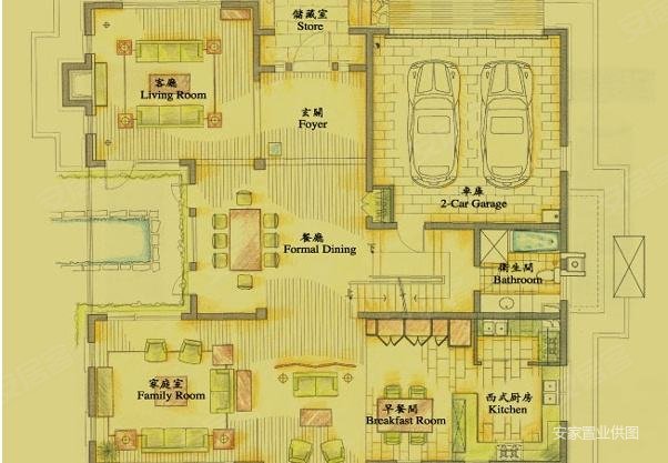 台山海骏达花园5室2厅5卫369㎡南北240万