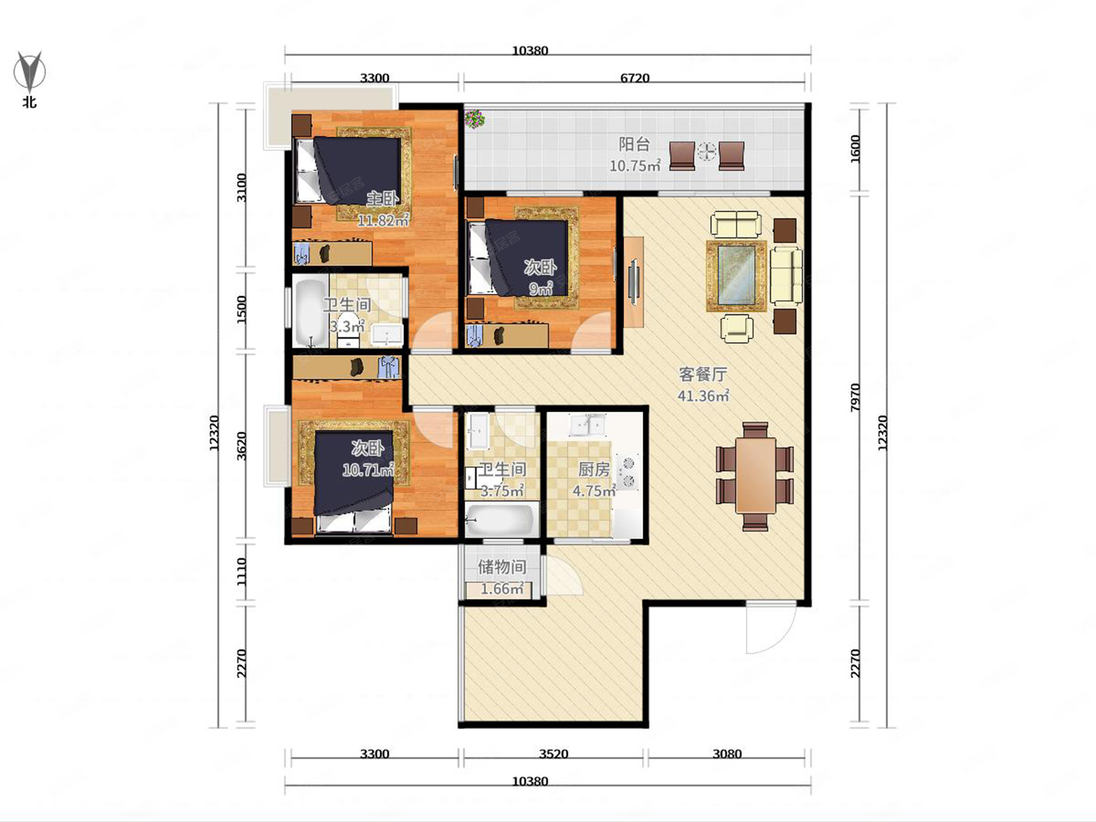 西区烟洲博达汇峰首付22万买3加1房送入户花园满五