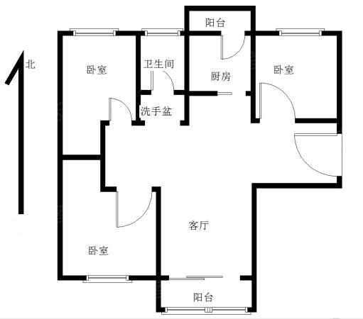 常青盛源3室2厅1卫120㎡南北89万