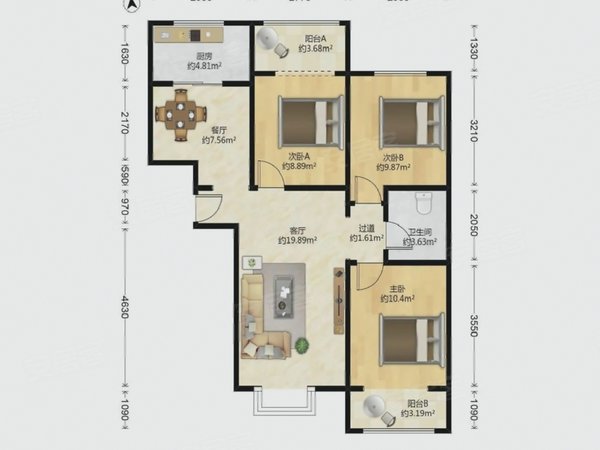 【多图】北京怡园,昌平县城租房,北京怡园~电梯房~三居室一卫~初次