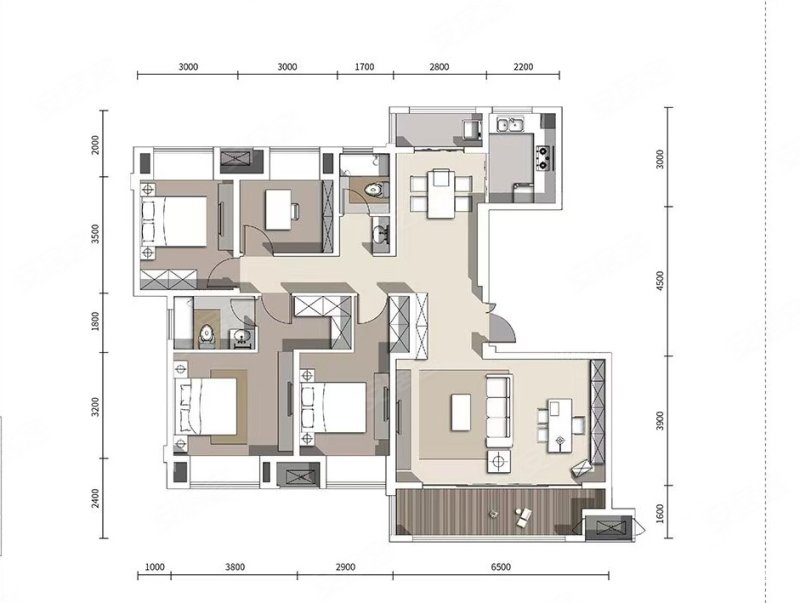 送产权车位 霸道视野看公园 南北朝向 1梯1户 送20平