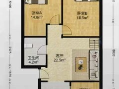 大连西岗石道街同香山庄 2室1厅1卫出租房源真实图片