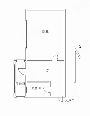 三友里1室1厅1卫25.12㎡西180万