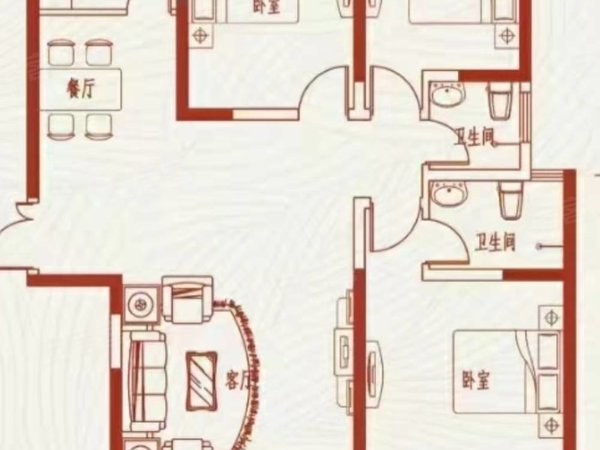 安阳北关凯德广场翌琦新印象火车站文化宫万意广场附近翌琦新印象一室一厅一卫豪华装修有钥匙出租房源真实图片