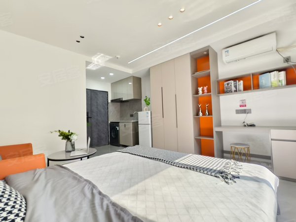 金华东阳东阳江北中山北路288号楼江北之芯  广厦大学附近  精装豪华公寓  配套齐全出租房源真实图片