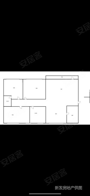 天茂湖峯璟小镇3室2厅2卫129.55㎡南北98.1万