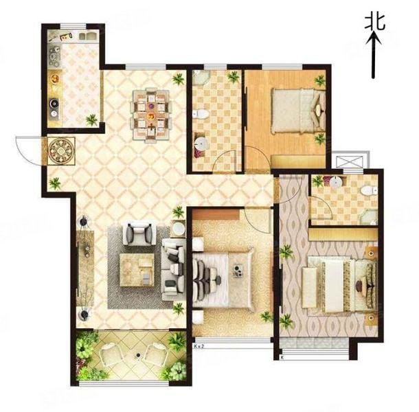 好户型,西客站单价低 中间楼层无遮挡 有钥匙随时看房,中建锦绣城