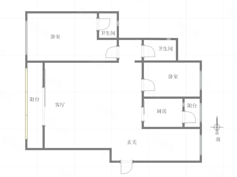 卓越西麓九里西苑3室2厅2卫105㎡南北85万