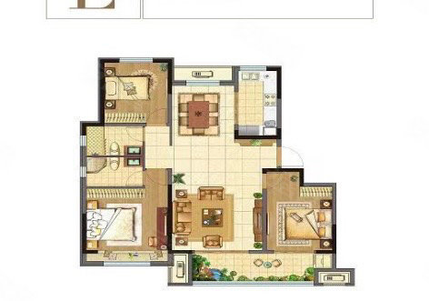 山河逸墅3室2厅2卫125㎡南北100万