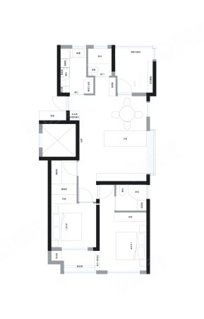 湖畔云庭3室2厅2卫89㎡南北108万