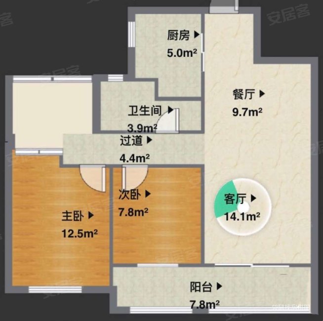 新城郡未来3室2厅1卫108.8㎡南110万