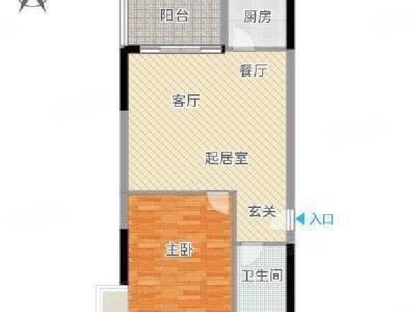 咫尺 无中介精装朝南一房 阳光入卧 3.12线