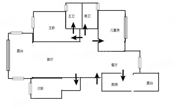 保利山海大观3室2厅2卫110㎡南北72万