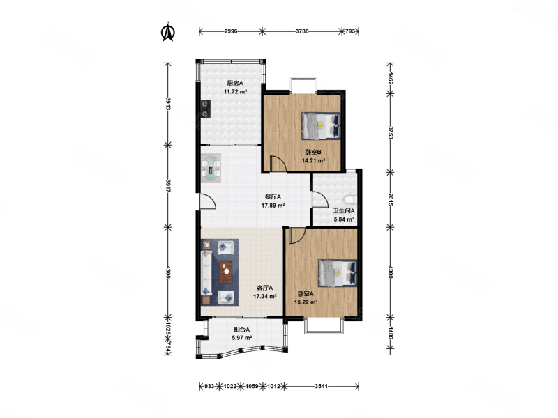 上海阳城(1支弄) 刚需两居 精装可拎包入住 临地铁 楼层好