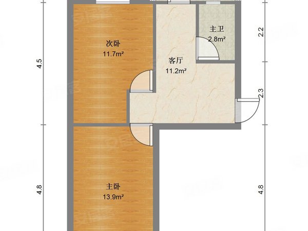天津塘沽杭州道街文安里文安里 2室1厅1卫 60平出租房源真实图片