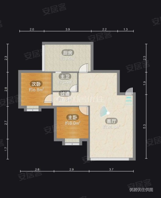 天府丽正丽新花园2室1厅1卫75.54㎡东北35万