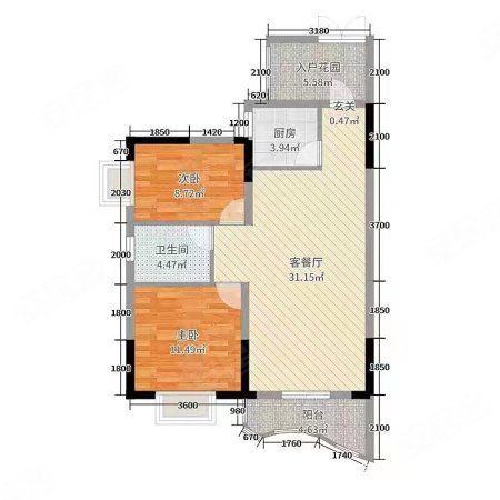 名家翡翠花园 居家三房 满五仅售80万 名家翡翠花园二手房 80万 3室2厅 1卫 87平米 长沙安居客