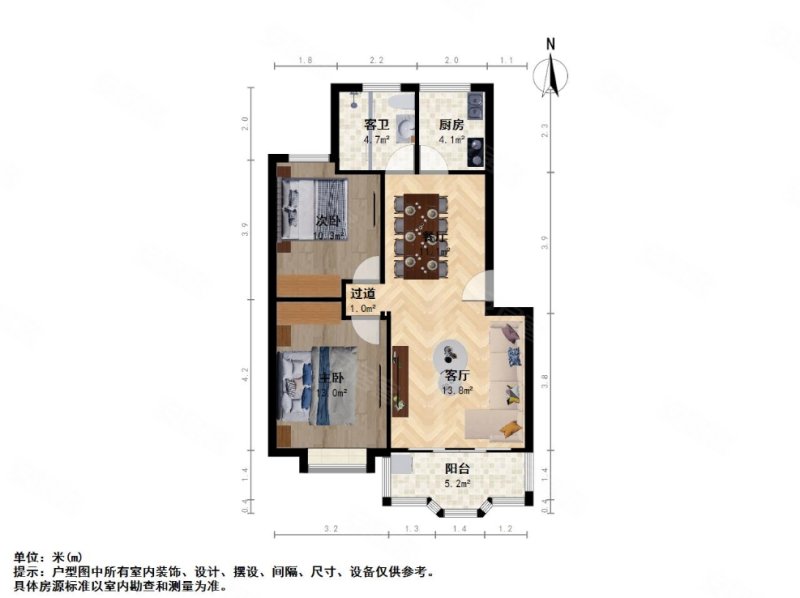 有户型!时代花园自住二房,低楼层适合老人居住,赠送独立车库