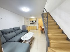 顺德龙江亚洲国际家具材料交易中心米兰公馆 上下复式 大沙发电视 随时看房 拎包入住出租房源真实图片