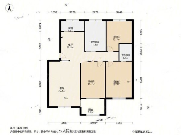 廊坊安次红星美凯龙德荣帝景整租 安次区银河南路德荣帝景三居 配套