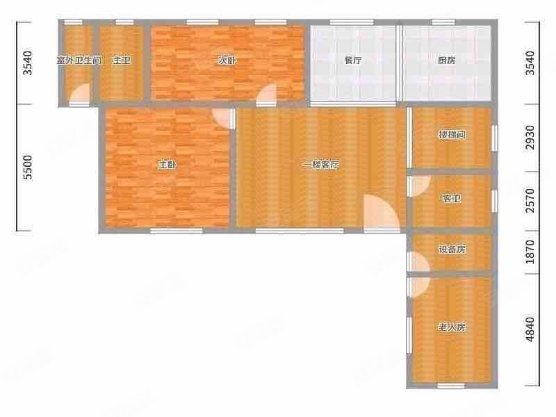 长兴园小区6室2厅2卫120㎡南北73万