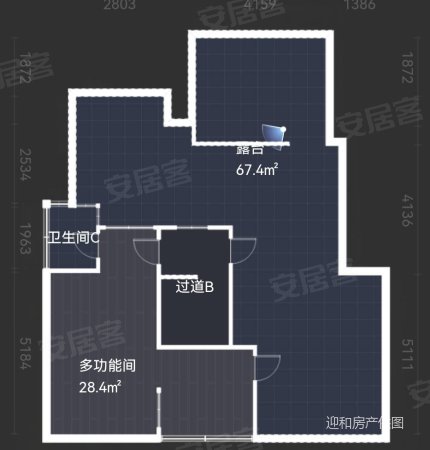 嘉盛紫苑江岸6室3厅3卫223.46㎡南北109.8万