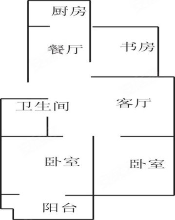 中央花园3室2厅1卫108㎡南北45.8万