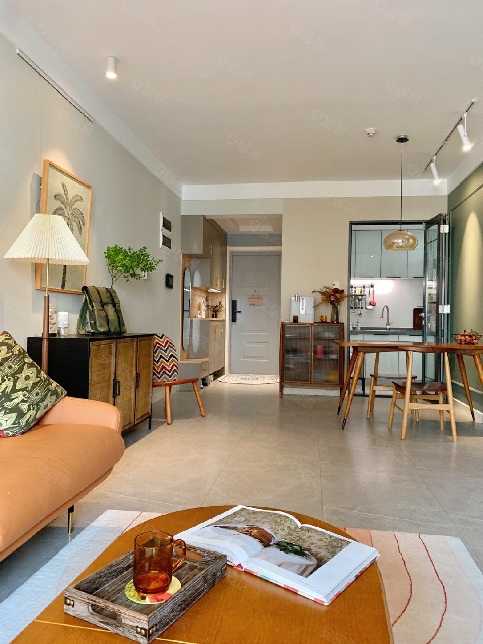 89m05丨清新北欧家,单眼皮吊顶太好看了-安居客装修案例