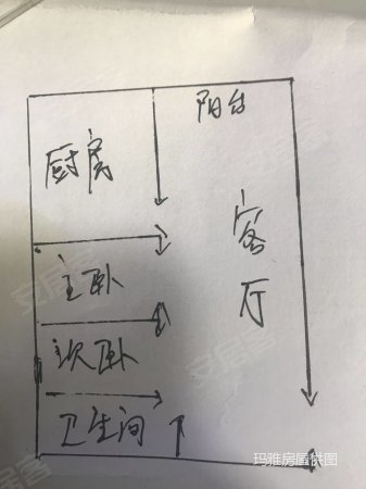 锦华苑小区3室2厅1卫130㎡南北110万