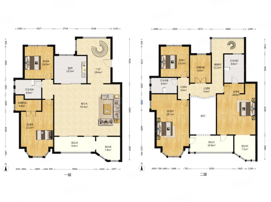 阳光聚宝山庄臻园多层电梯洋房 复式大跃层 装修基本未住,阳光聚宝