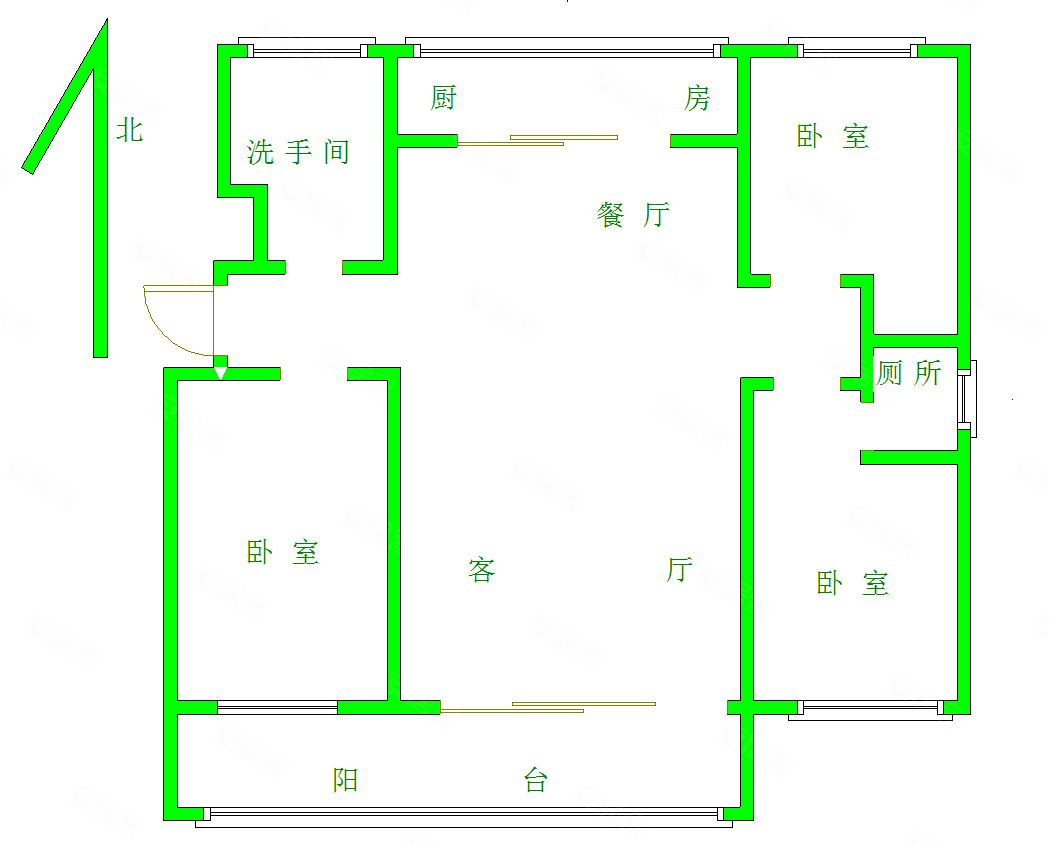 城西 电梯洋房115平精装南北通透户型带车位储藏室95万,香山丽墅二手